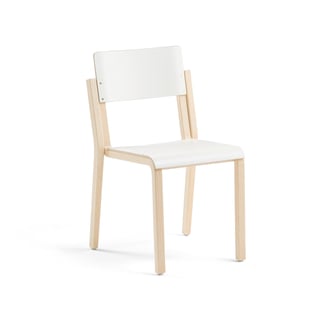Chair DANTE, H 460 mm, white laminate