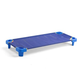Sztaplowane łóżko przedszkolne, 1330x570x150 mm, niebieski