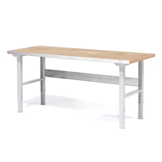 Izdržljiv radni stol: D1500 x Š800 mm: hrastov parket