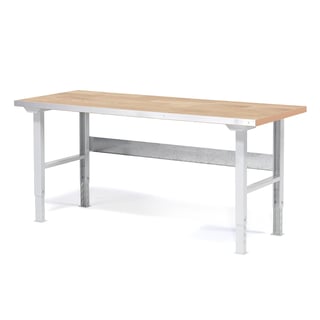 Profi dielenský stôl SOLID, nosnosť 750 kg, 1500x800 mm, dub