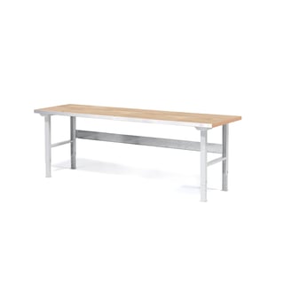 Dílenský stůl SOLID 750, 2000x800 mm, dubový povrch