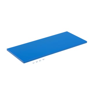 Plank voor werkplaatskast SERVE, b 950 mm, blauw