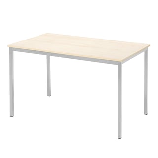 Trpezarijski sto : breza/aluminijum: 1200x800mm