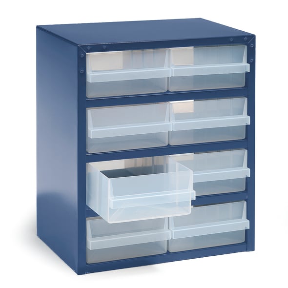 Small parts cabinet, 8 comps, 435x360x255 mm | AJ Products