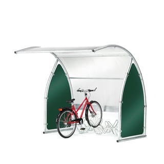 Bicycle shelter BUNCH, basic unit, 2100x2200x2200 mm