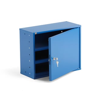 Small office cupboard SERVE, 380x470x205 mm, blue