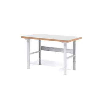 Stół roboczy heavy-duty SOLID, nośność 750 kg, 1500x800 mm, laminat HPL