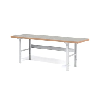 Profi dielenský stôl SOLID 750, nosnosť 750 kg, 2500x800 mm, vinyl