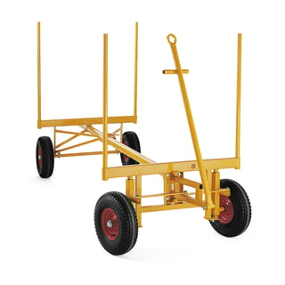 Prepravný vozík na dlhý materiál DAMON, nosnosť 3500 kg