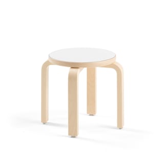 Children's stool DANTE, white laminate, H 310 mm