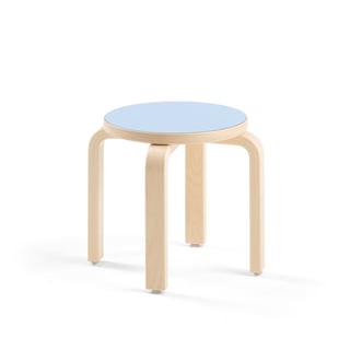 Children's stool DANTE, blue laminate, H 310 mm