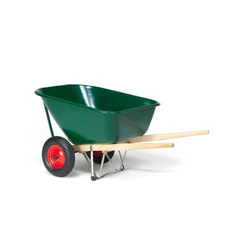 Large wheelbarrow with plastic pan, 260 L