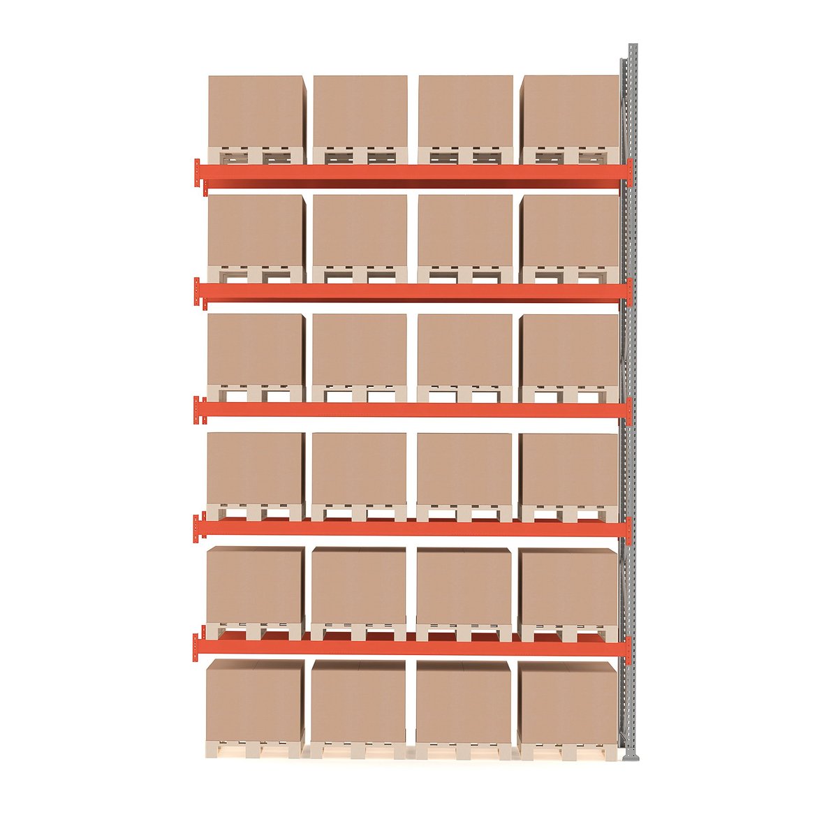 Pallet racking ULTIMATE, add-on, 6000x3600x1100 mm, 24 x 500 kg pallets ...