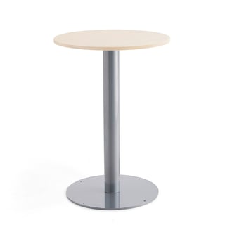 Round bar table ALVA, Ø700x1000 mm, birch