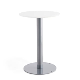 Bāra galds, Ø700x1000 mm, balts