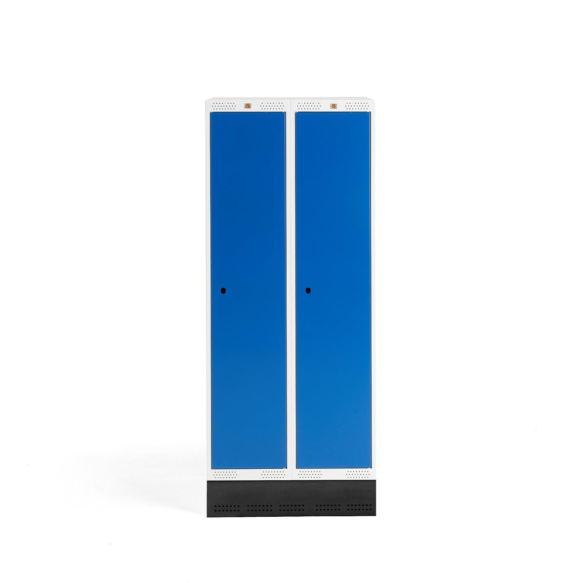Student locker ROZ, 2 modules, 2 doors, 1510x600x550 mm, blue, incl