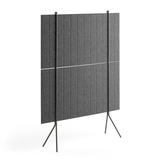 Floor screen SPLIT, 1200x1500 mm, dark grey