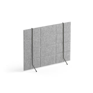 Ścianka biurkowa SPLIT, 600x430 mm, jasnoszary