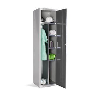 Combi locker, 1800x450x450 mm, dark grey
