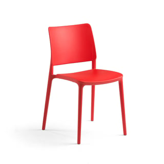 Plastová stolička RIO, červená