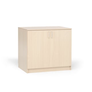Low wooden storage cabinet THEO, 900x1000x470 mm, birch