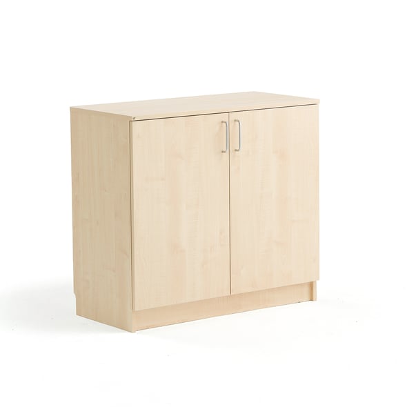 Low wooden storage THEO, 1 shelf, 6 drawers, birch AJ Products