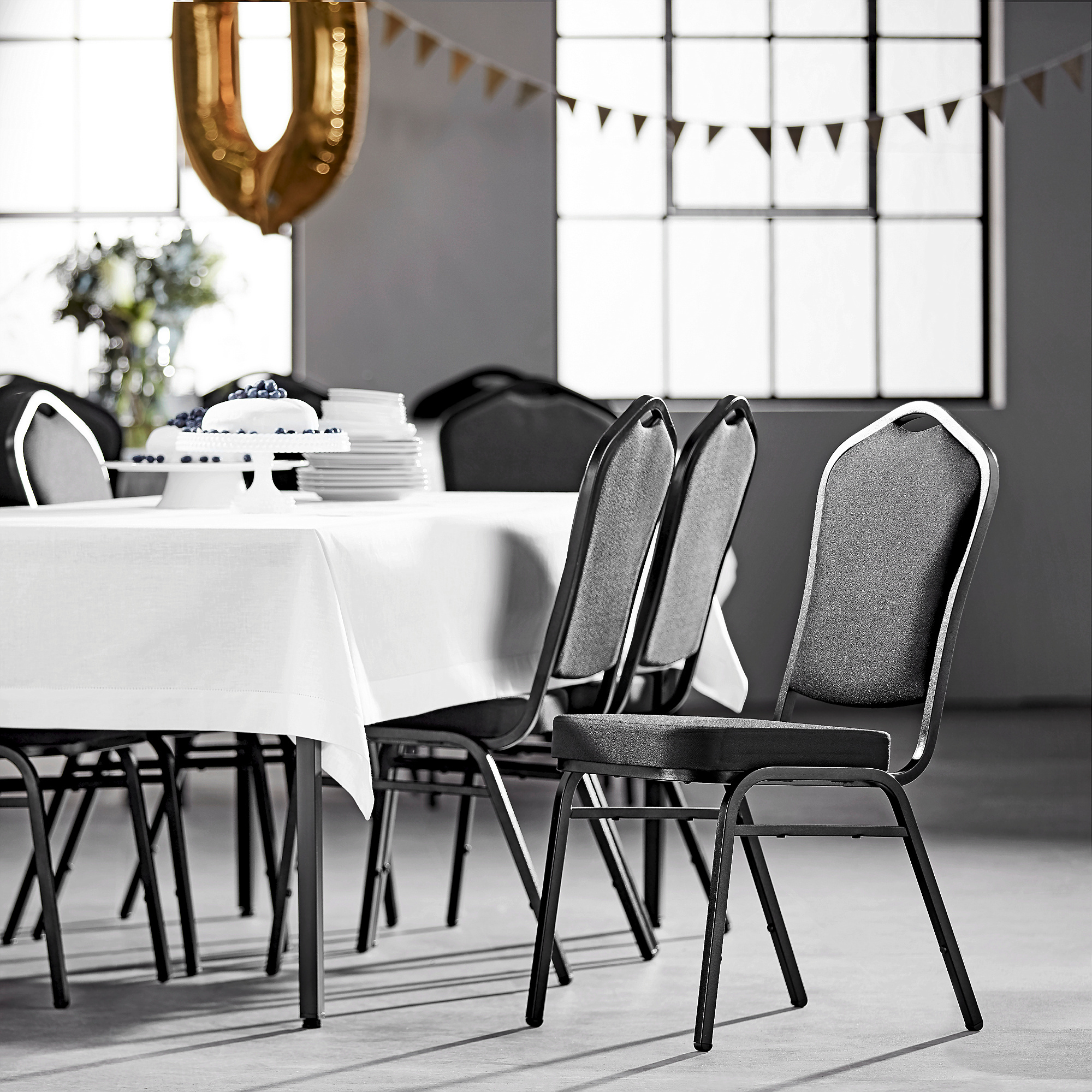 Padded banquet online chairs