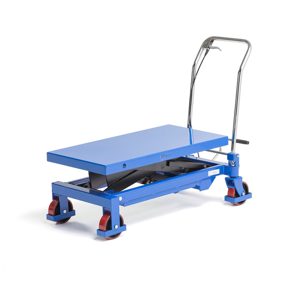 Lift trolley ACE, 750 kg load, 420900 mm lift height AJ Products