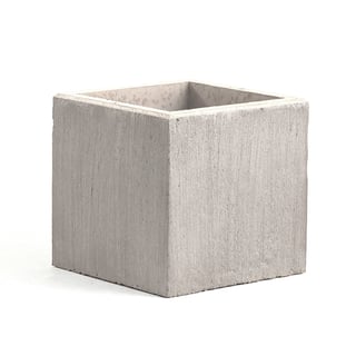 Concrete street planter, 600x600 mm, grey
