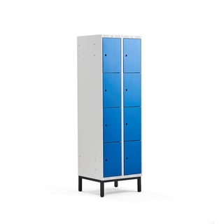 4  durvju skapis Classic ar kāju rāmi, 2 nodalījumi,1940x600x550mm, zils