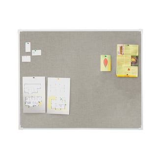 Notice board ELIZA, 600x450 mm, light grey, alu frame