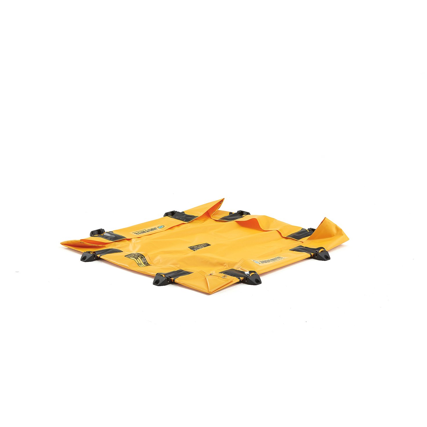 Portable spill containment berm, 299 L, yellow AJ Products