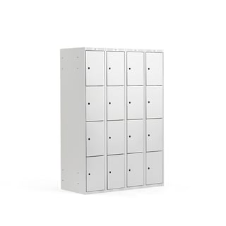 4 door locker CLASSIC, 4 modules, 1740x1200x550 mm, grey