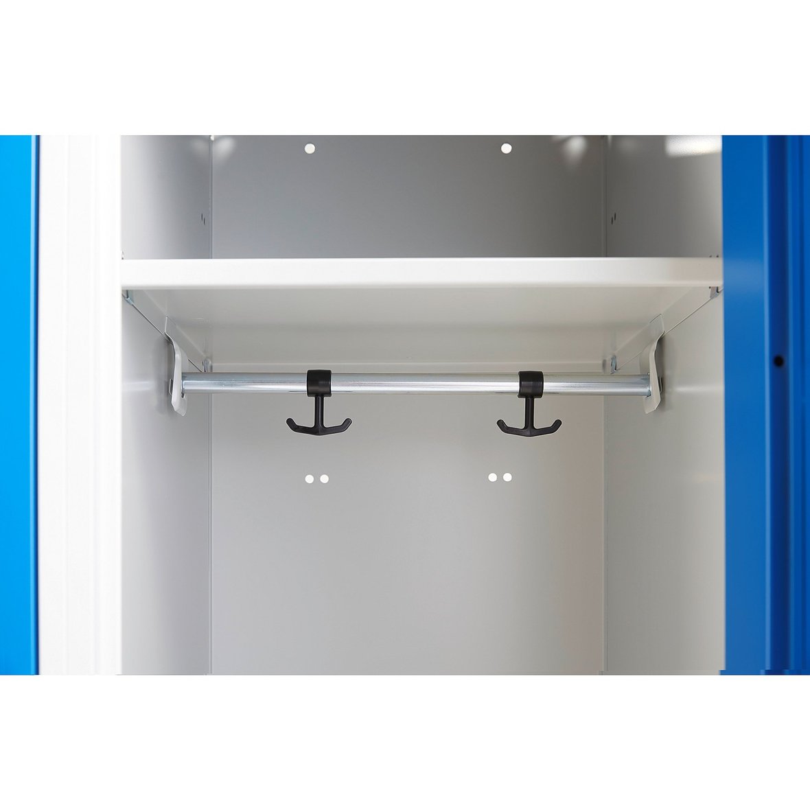 Clothes locker CLASSIC, 2 modules, 1740x800x550 mm, blue | AJ Products