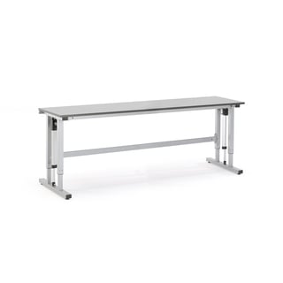 Height adjustable workbench MOTION, electric, 300 kg load, 2500x600 mm