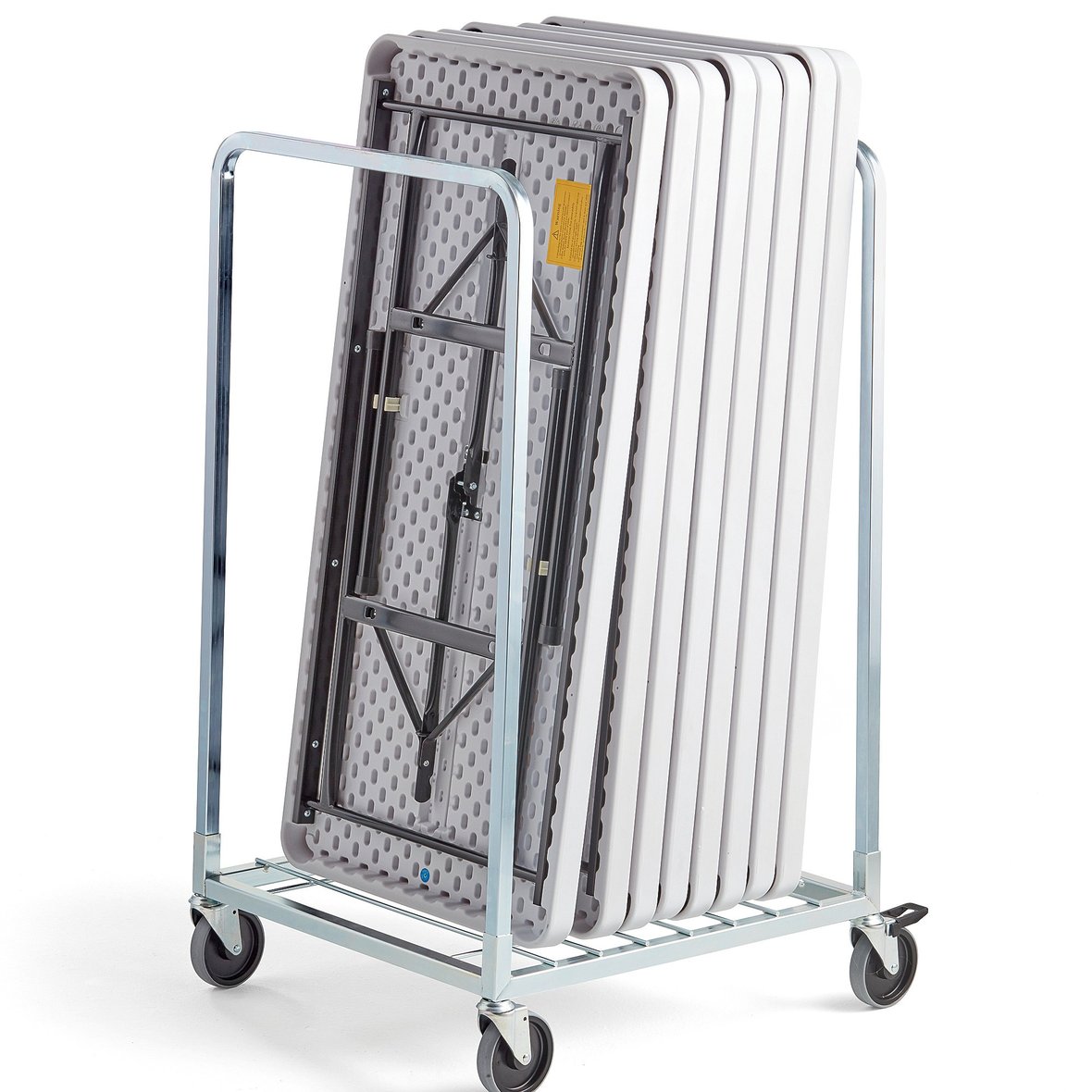 8 folding tables + trolley, 610x1220 mm | AJ Products