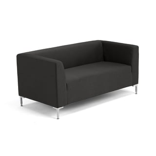 2-seater sofa ROXY, dark grey