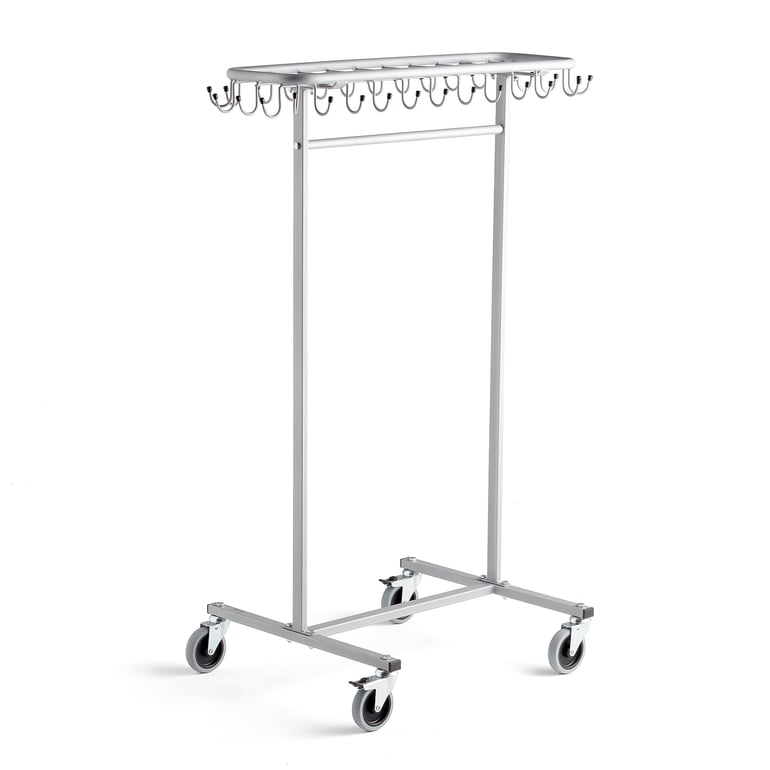 Mobile coat rack for children ORKAN, grey | AJ Products