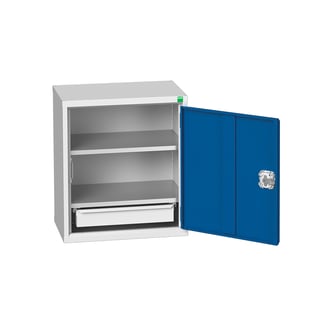 Wall-mounted steel cabinet BOTT ® with drawer, 525x350x600 mm