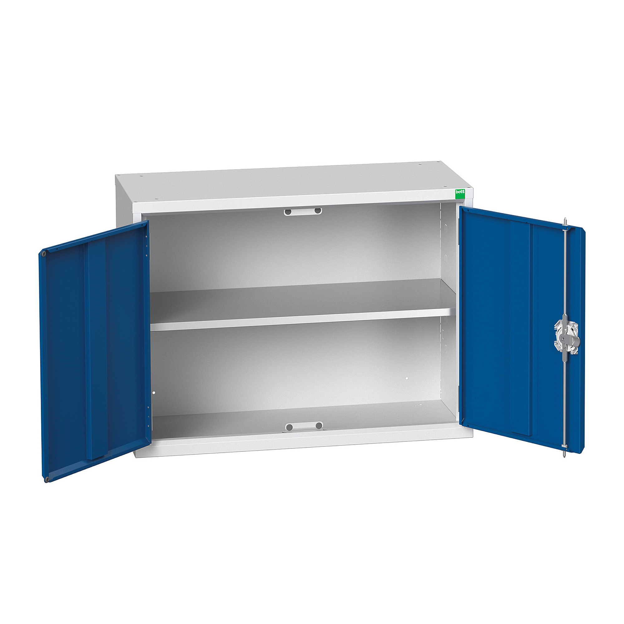 Wall mounted metal storage shop cabinet