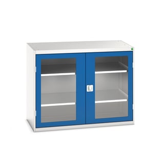 Industrial clear door cabinet BOTT ®, 1300x550x1000 mm