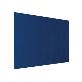Recycled fire-retardant noticeboard, 1800x1200 mm, blue