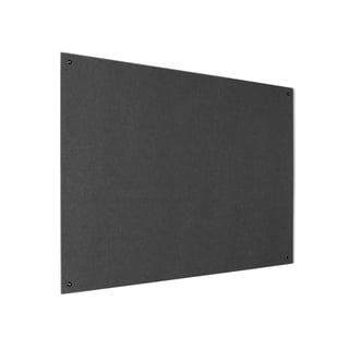 Recycled fire-retardant noticeboard, 1800x1200 mm, charcoal
