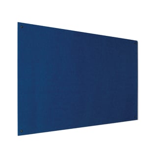 Recycled fire-retardant noticeboard, 2400x1200 mm, blue