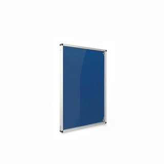 Fire-retardant tamperproof noticeboard, 900x600 mm, blue