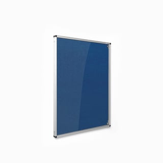 Fire-retardant tamperproof noticeboard, 1200x900 mm, blue