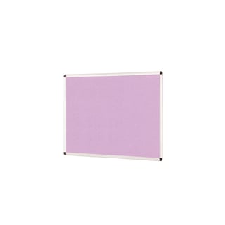 Colourful aluminium framed noticeboard, 1200x900 mm, lilac