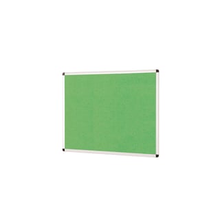 Colourful aluminium framed noticeboard, 1200x900 mm, bright green