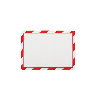 Magnetic safety document frame, 10-pack, red and white
