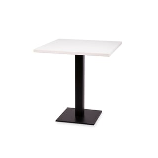 Square café table JESSICA, 700x700x755 mm, black, white